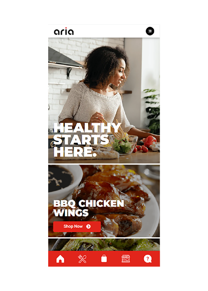 Recipe Homepage Screen