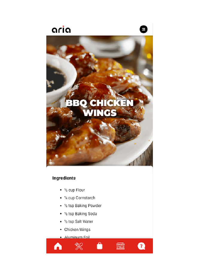 Recipe Screen