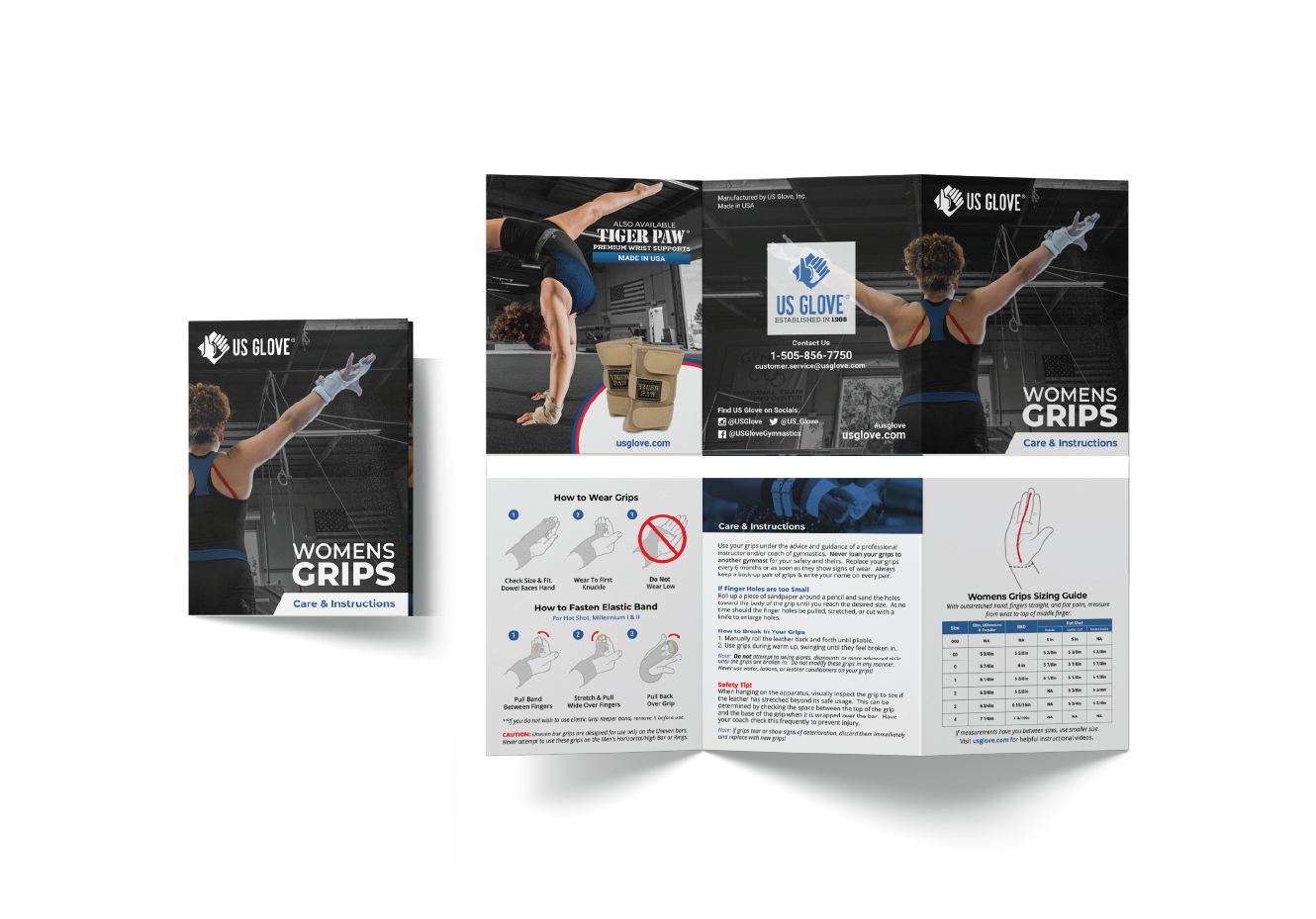 US Glove Trifold Mock
